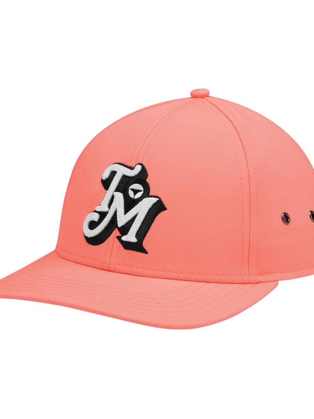TaylorMade Coral Pink Baseball Golf Cap with Black & White Logo - N3826818